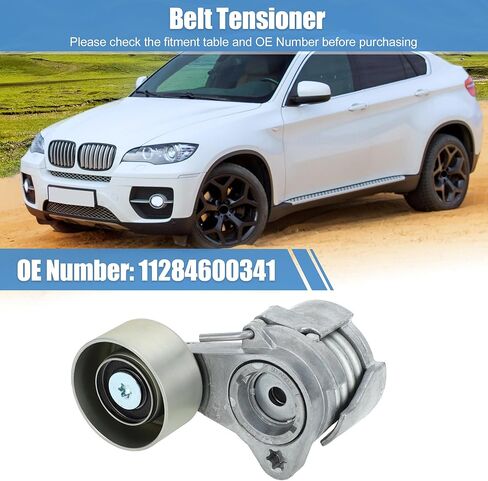 X AUTOHAUX مجموعة شداد الحزام مع بكرة لسيارات BMW X6 2008-2011 740i 740Li 2011-2012 3.0L ملحق محرك حزام الموتر استبدال 11284600341 in Kuwait