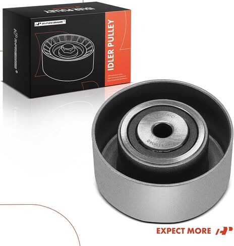 A-Premium Belt Idler Pulley Compatible with Chevrolet Cruze 2013, Sonic 2012-2013, Trax 2013, Aveo 2009-2011 & Alfa Romeo 159 2007-2008 & Fiat Stilo 2007 & Pontiac G3 Wave 2009 & Saturn Astra in Kuwait