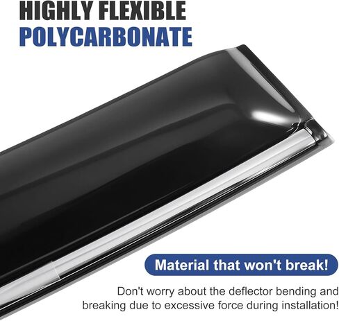 Window Visors Rain Guards for Audi Q7 SQ7 2017-2025, Tape-On 4 pcs Window Vent Deflectors in Saudi Arabia