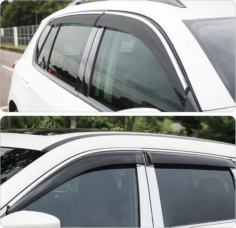 Window Visors Rain Guards for Audi Q7 SQ7 2017-2025, Tape-On 4 pcs Window Vent Deflectors in Saudi Arabia