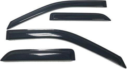 Smoke Tinted Window Visor Sun Rain Vent Guard Shade Deflector Compatible with Dodge Ram 1500 Extended/Quad Cab 2009-2018 in Saudi Arabia