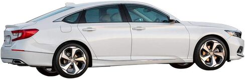 FREEMOTOR802 Tape-on Car Window Deflectors, Compatible with 2018-2025 Honda Accord 10th 11th Gen, Mugen Style Dark Tinted Acrylic Rain Guards Side Window Visors Wind Deflectors, 4-Piece Set in Kuwait