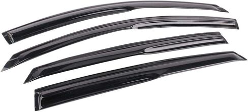 FREEMOTOR802 Tape-on Car Window Deflectors, Compatible with 2018-2025 Honda Accord 10th 11th Gen, Mugen Style Dark Tinted Acrylic Rain Guards Side Window Visors Wind Deflectors, 4-Piece Set in Kuwait