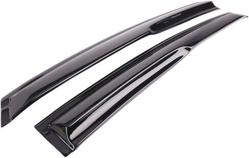 FREEMOTOR802 Tape-on Car Window Deflectors, Compatible with 2018-2025 Honda Accord 10th 11th Gen, Mugen Style Dark Tinted Acrylic Rain Guards Side Window Visors Wind Deflectors, 4-Piece Set in Kuwait