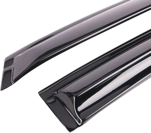 FREEMOTOR802 Tape-on Car Window Deflectors, Compatible with 2018-2025 Honda Accord 10th 11th Gen, Mugen Style Dark Tinted Acrylic Rain Guards Side Window Visors Wind Deflectors, 4-Piece Set in Kuwait