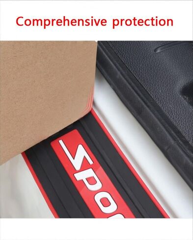 Car Rear Bumper Protector Guard for Toyota Corolla Hatchback,Rubber Trunk Door Entry Guards with Strong Adhesive Anti Scratch Exterior Accessories,A in Saudi Arabia