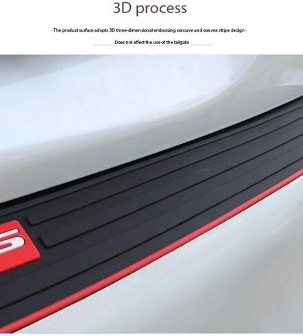 Car Rear Bumper Protector Guard for Toyota Corolla Hatchback,Rubber Trunk Door Entry Guards with Strong Adhesive Anti Scratch Exterior Accessories,A in Saudi Arabia