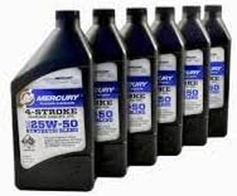 OEM Mercury Racing 4-Stroke Engine Oil SAE 25W-50 Synthetic Blend Case 6 Quarts in Saudi Arabia