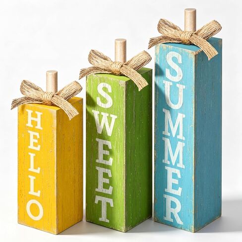 3 Pcs Fall Tiered Tray Decor Farmhouse Blue Fall Wood Table Block Sign Thanksgiving Wooden Tabletop Decorative Sign and Centerpieces for Autumn Harvest Home Party Decor in Saudi Arabia