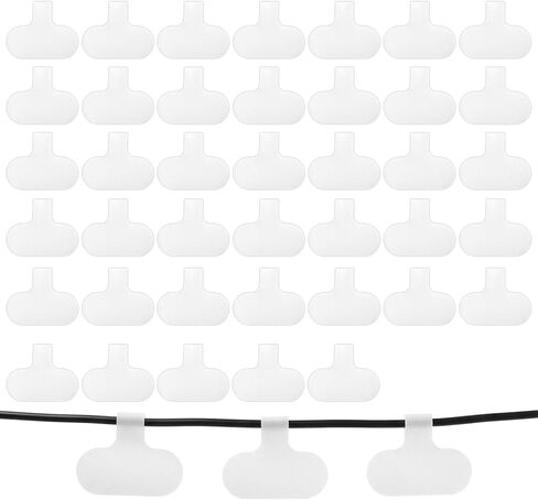 40 Pcs Reusable Cable Labels Electronic Cable Identification Tags Writable Cables Wraps Waterproof Wire Labels for Organizing Electronics Home Office (White) in Saudi Arabia