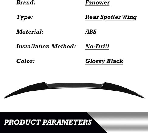 Rear Spoiler Wing Compatible with 2019-2022 for Mazda 3 Sedan i/I Sport 2021-2022 for 3 Sedan 2.0/2.5 S/2.5 Turbo 2019 2021-2022 for Mazda 3 GS/GT/GX Gloss Black Rear Trunk Spoiler in Saudi Arabia