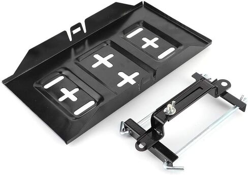 Battery Tray Clamp, Universal Metal Storage Battery Holder Tray Mount Hold Down Clamp Bracket Kit Car Accessory (23cm) in Saudi Arabia