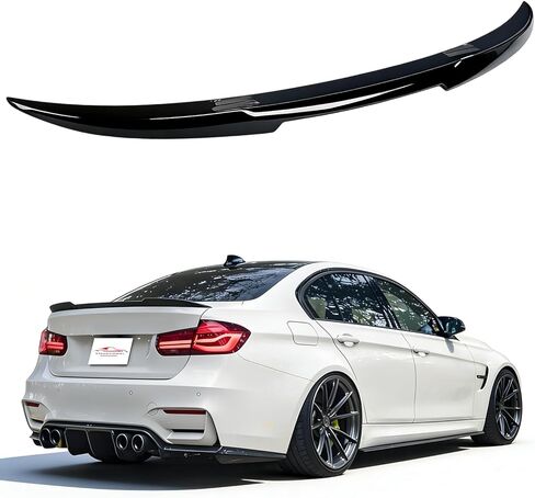 Rear Spoiler for 2011-2016 BMW 5-Series F10/ F10 M5 Sedan, PSM Style BMW 535i 528i 530i Spoiler Top High Back Trunk Wing (Gloss Black) in Saudi Arabia