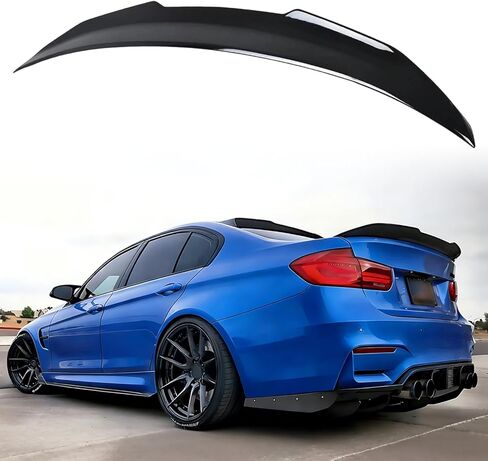 Rear Spoiler for 2011-2016 BMW 5-Series F10/ F10 M5 Sedan, PSM Style BMW 535i 528i 530i Spoiler Top High Back Trunk Wing (Gloss Black) in Saudi Arabia