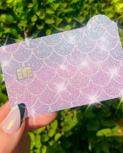 ExotixCard بطاقة الائتمان الأصلية العاكسة للضوء فائقة اللمعان، معلومات خلفية Extx Fins Luxury Bright (فضية) in Kuwait