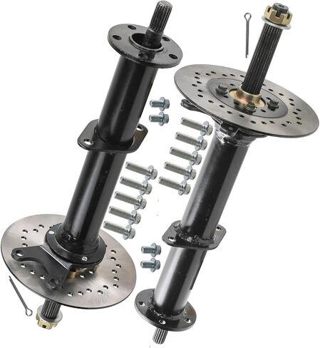 40" Rear Differential Axle Kit with 16T Spline Half Shafts, Disc Rotors & Pre-installed Wheel Hubs for DIY Go Kart, ATV, Quad, Buggy, Trike, Golf Cart, Lawn Mower in Kuwait