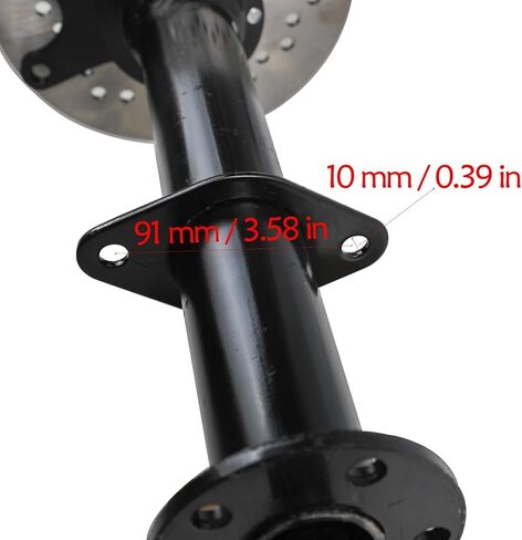 40" Rear Differential Axle Kit with 16T Spline Half Shafts, Disc Rotors & Pre-installed Wheel Hubs for DIY Go Kart, ATV, Quad, Buggy, Trike, Golf Cart, Lawn Mower in Kuwait
