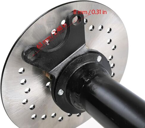 40" Rear Differential Axle Kit with 16T Spline Half Shafts, Disc Rotors & Pre-installed Wheel Hubs for DIY Go Kart, ATV, Quad, Buggy, Trike, Golf Cart, Lawn Mower in Kuwait