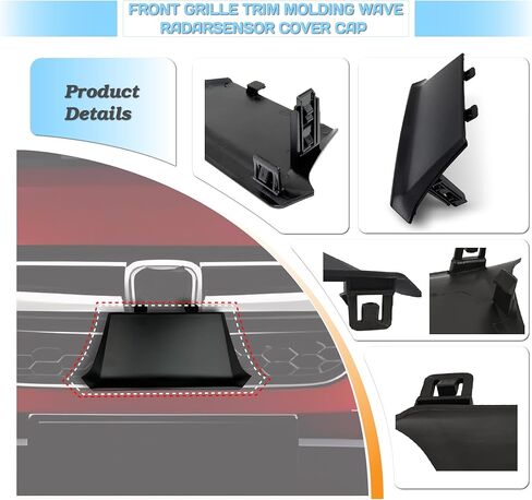 Front Grille Radar Sensor Cover Cap for Honda CR-V 2017-2019 – Bumper Trim Protector 71124-TLA-A00 Replacement in Saudi Arabia