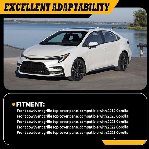 Windshield Panel Wiper Cowl Grille Front Compatible with 2019-2023 Corolla Black 5570802740 5570802730 in Kuwait