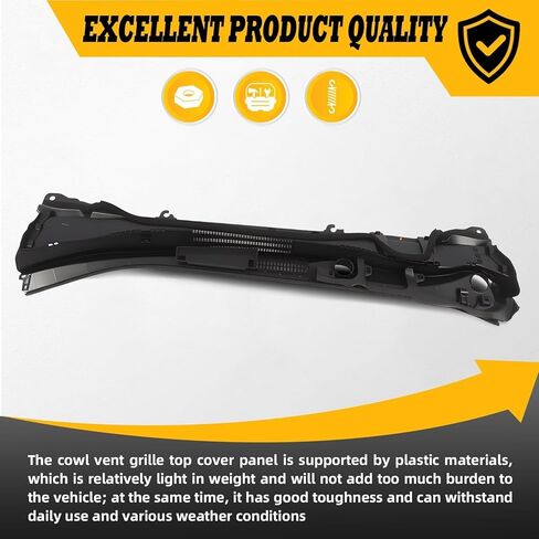 Windshield Panel Wiper Cowl Grille Front Compatible with 2019-2023 Corolla Black 5570802740 5570802730 in Kuwait
