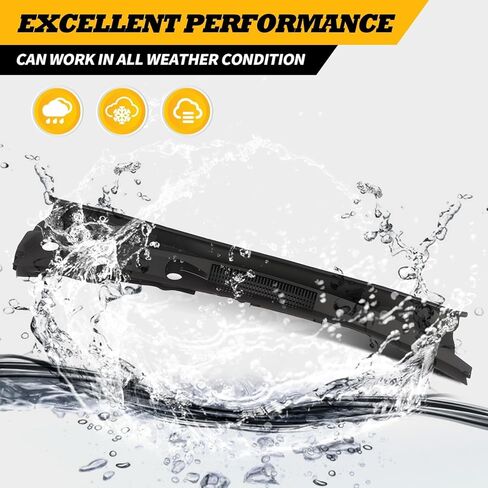Windshield Panel Wiper Cowl Grille Front Compatible with 2019-2023 Corolla Black 5570802740 5570802730 in Kuwait