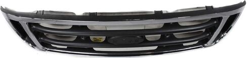 Garage-Pro Grille Assembly Compatible with 1999-2004 Ford F-250 Super Duty, F-350 Super Duty, F-450 Super Duty Chrome Shell with Painted Gray Insert CAPA Certified in Kuwait