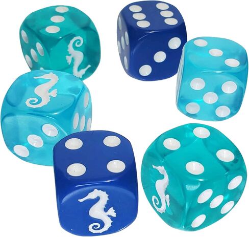Seahorse D6 Dice Set, Dice Set Accessory for Strategy Board Game, for 1+ Players and Ages 14+, Steve Jackson Games in Kuwait