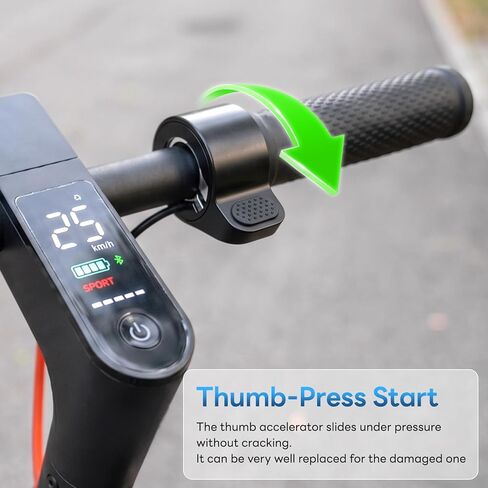 Jerbor Thumb Throttle Accelerator for Volpam 350W/Q1/SP06, Waterproof Connector Handlebar, Finger Speed Control Accessories for Volpam in Kuwait