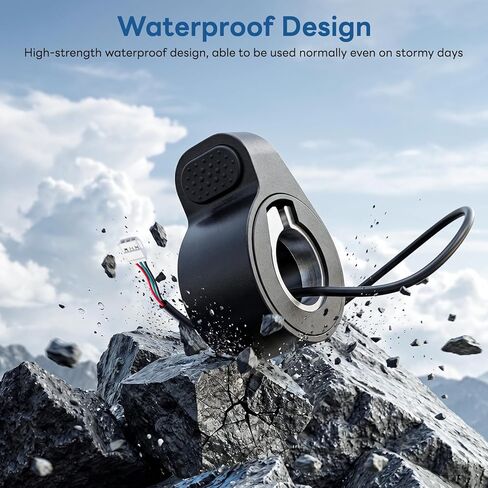 Jerbor Thumb Throttle Accelerator for Volpam 350W/Q1/SP06, Waterproof Connector Handlebar, Finger Speed Control Accessories for Volpam in Kuwait