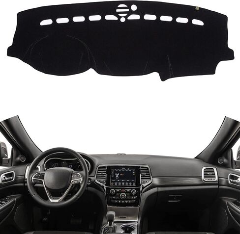 Dashboard Cover Dash Fit for 2011-2020 Jeep Grand Cherokee Flannel Nonslip Car Dash Board Mat Sunshade No-Glare and Slip Pad Carpet Sunshield Protector (Not Fits Cherokee/Grand Cherokee L) in Saudi Arabia