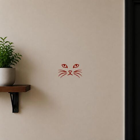 Cat Face Stencil for Painting – Feline Stencil for DIY Crafts, Wall Art, Wood, Fabric, and Animal Decor in Kuwait