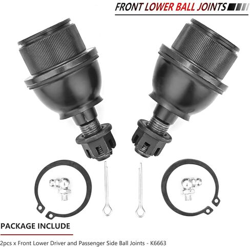 JLEO K6663 2PCS Front Lower Suspension Ball Joint for 2002-2009 GMC Envoy XL/XUV,for Buick Rainier,for 2002-2009 Chevy Trailblazer SSR,for Isuzu Ascender,for Oldsmobile Bravada,for Saab 9-7X 2WD/4WD in Kuwait