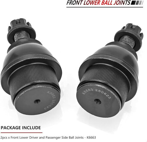 JLEO K6663 2PCS Front Lower Suspension Ball Joint for 2002-2009 GMC Envoy XL/XUV,for Buick Rainier,for 2002-2009 Chevy Trailblazer SSR,for Isuzu Ascender,for Oldsmobile Bravada,for Saab 9-7X 2WD/4WD in Kuwait