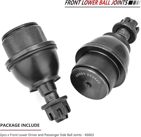 JLEO K6663 2PCS Front Lower Suspension Ball Joint for 2002-2009 GMC Envoy XL/XUV,for Buick Rainier,for 2002-2009 Chevy Trailblazer SSR,for Isuzu Ascender,for Oldsmobile Bravada,for Saab 9-7X 2WD/4WD in Kuwait