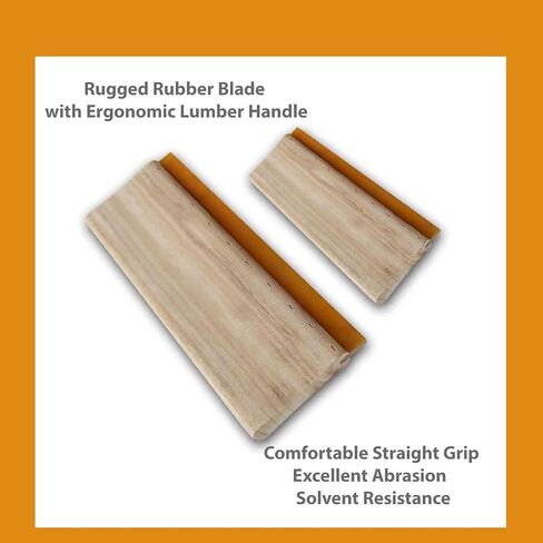 THUXEON Screen Printing Squeegee 13 in Long 4 in Wide Water Squeegee Silk Screen Printing Scraper 75 Durometer with Rubber Blade & Lumber Handle for Silk Print in Saudi Arabia