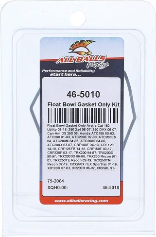 All Balls Racing Float Bowl Gasket Only Kit 46-5010 Compatible with/Replacement for Honda ATC185 1980-1983, ATC200 1981-1983, ATC200E 1982-1983, ATC200ES 1984, ATC200M 1984-1985 in Kuwait
