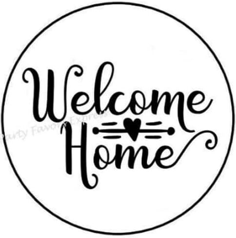 30 Pcs 1.5" Welcome Home Stickers - New Home Stickers - Black, Paper, Minimalist, Round, Envelope Seals, Labels in Saudi Arabia