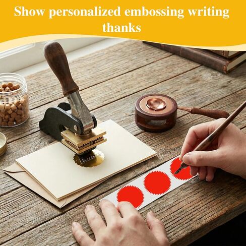 240 Pcs Embossing Stickers, Gear Design Book Embosser Stickers with Matte Foil Finish, Gold Seal Sticker for Envelopes, Certificates, Gift Wrapping and Stationary Embellishment in Kuwait