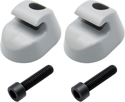 2-Packs S16-1023-661 Sun Visor Clip Compatible with Kenworth T680 & Peterbilt 579 for Long-Haul Truck Interior, Replaces F01377-2 (Gray) in Kuwait