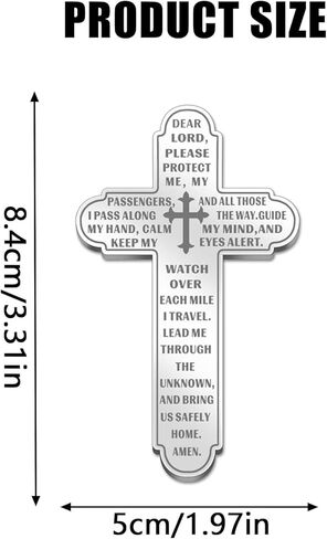 Cross Sun Visor Clip, Cross Visor Clip for Car, Prayer Visor Clip for Daily Driving,Cross Christianity Gift for Men & Women Drivers, Automotive Visor Ornament in Saudi Arabia