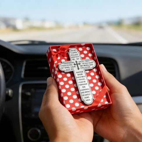 Cross Sun Visor Clip, Cross Visor Clip for Car, Prayer Visor Clip for Daily Driving,Cross Christianity Gift for Men & Women Drivers, Automotive Visor Ornament in Saudi Arabia