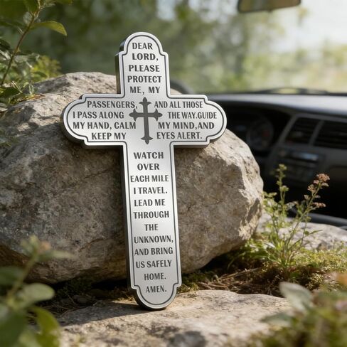 Cross Sun Visor Clip, Cross Visor Clip for Car, Prayer Visor Clip for Daily Driving,Cross Christianity Gift for Men & Women Drivers, Automotive Visor Ornament in Saudi Arabia