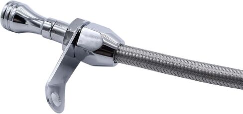1 pc GM 700R4 Flexible 26 3/4 Inches Transmission Dipstick Oil Tube Stainless Steel Braided Firewall Mount Compatibe with Chevy GM 700R4 transmissions. in Kuwait