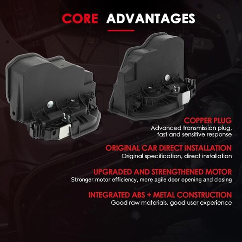 CCIYU 2PCS Rear Left+Right Door Lock Actuator Fit for BMW 320i 323i 325i 328i 330i 335d 335i 335xi 340i 428i 430i 440i 528i 535d 535i 550i X1 X3 X5 X6 M5 M6 Mini Cooper,Door Lock Latch Actuator in Kuwait