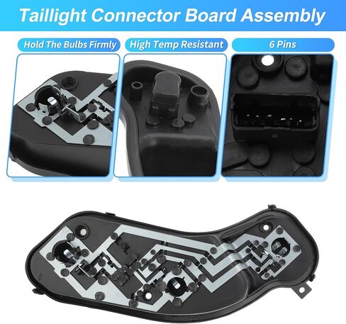 Motoforti Left Tail Light Socket Rear Taillight Connector Board Assembly for Nissan Versa Sedan 2012 2013 2014 2015 2016 2017 2018 2019 No.265563AW0A Long-lasting in Kuwait