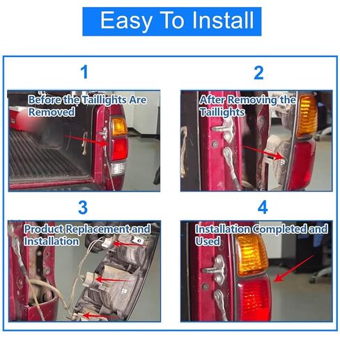 Tail Light Bulb Socket Harness Wire Assembly Compatible with Toyota Tundra 2000-2004, Rear Right Tail Lamp Socket and Wiring Harness with Bulbs, Replace 81555-0C010 815550C010 in Saudi Arabia