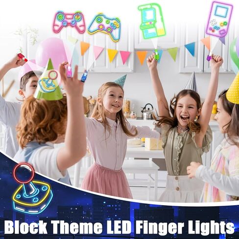 36 قطعة من ألعاب الفيديو المفضلة للحفلات، مصابيح LED للأصابع تتوهج في الظلام، تضيء أضواء الأصابع، ألعاب كبيرة للألعاب وديكورات أعياد الميلاد، حقائب هدايا للأطفال، جوائز العودة إلى المدرسة والحفلات الصفية in Kuwait