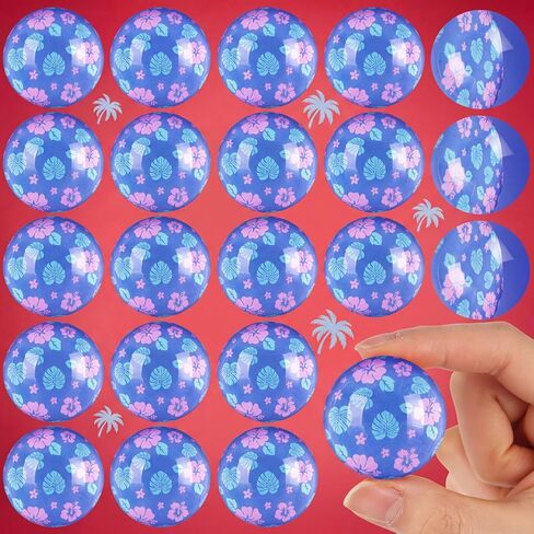 Foilswirl 24 قطعة من الحلقات الزرقاء والذهبية هدايا الحفلات 35 مم، كرات نطاطة زرقاء وذهبية للأطفال، ألعاب مطاطية للحفلات لعيد الميلاد، حشو الحقائب، جوائز الفصل الدراسي in Saudi Arabia