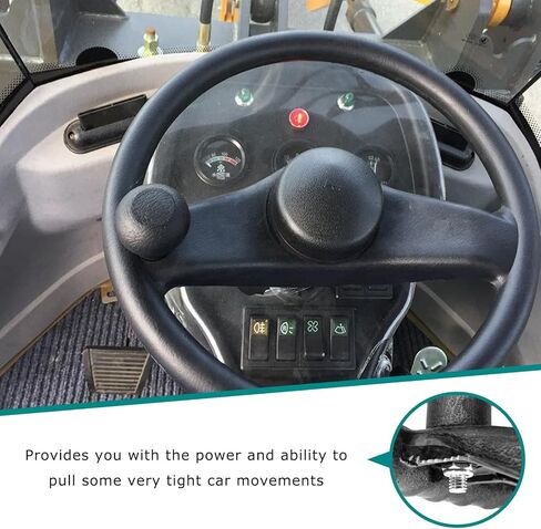 Sun Walker Steering Wheel Knob, 8 mm Screw Auto Wheel Turning Aid Ball Driving Power Handle, Non-Slip Steering Wheel Spinner Replacement Part for Tractors Forklifts Trucks in Kuwait